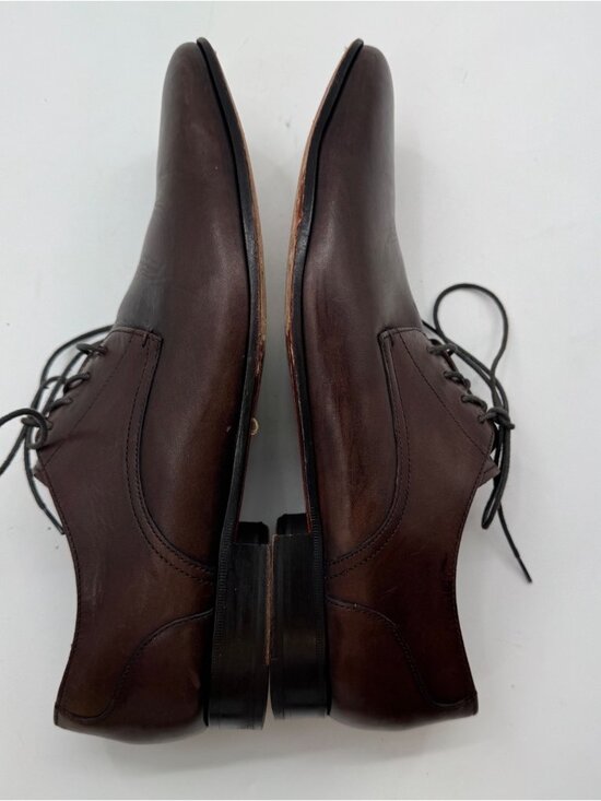 Cole Haan Mens Brown Leather Oxfords Size 12M With Lace-Up Design main image 12